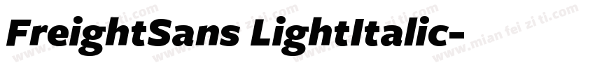 FreightSans LightItalic字体转换